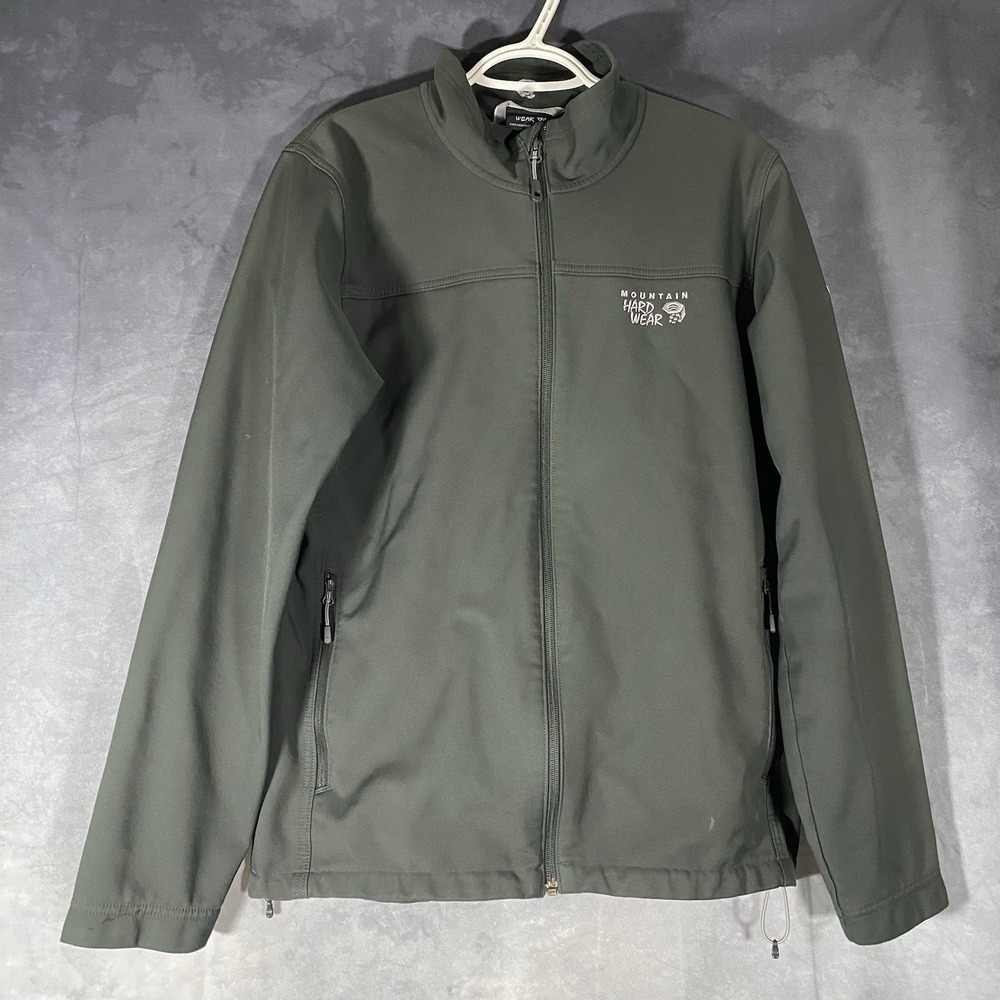 Mountain Hardwear Men's M Activewear Jacket Full Zip Gray Soft Shell Coat